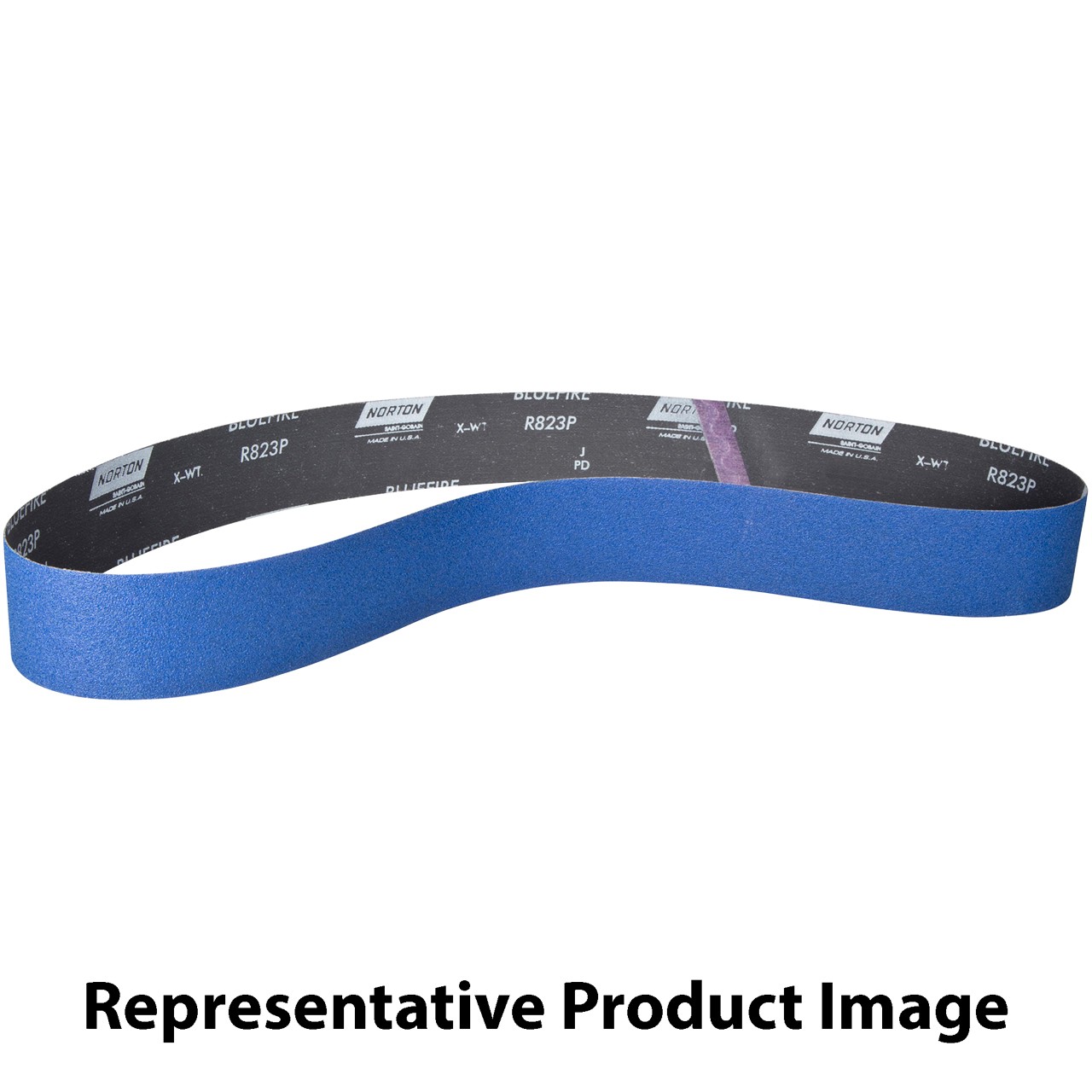 Norton 78072768991 2-1/2×60” BlueFire R823P ZA Cloth Narrow Belts 100 Grit 10 pk