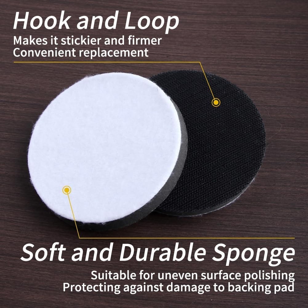 4 Inches Hook and Loop Soft Foam Buffering Pad 5 Packs Soft Density Interface…