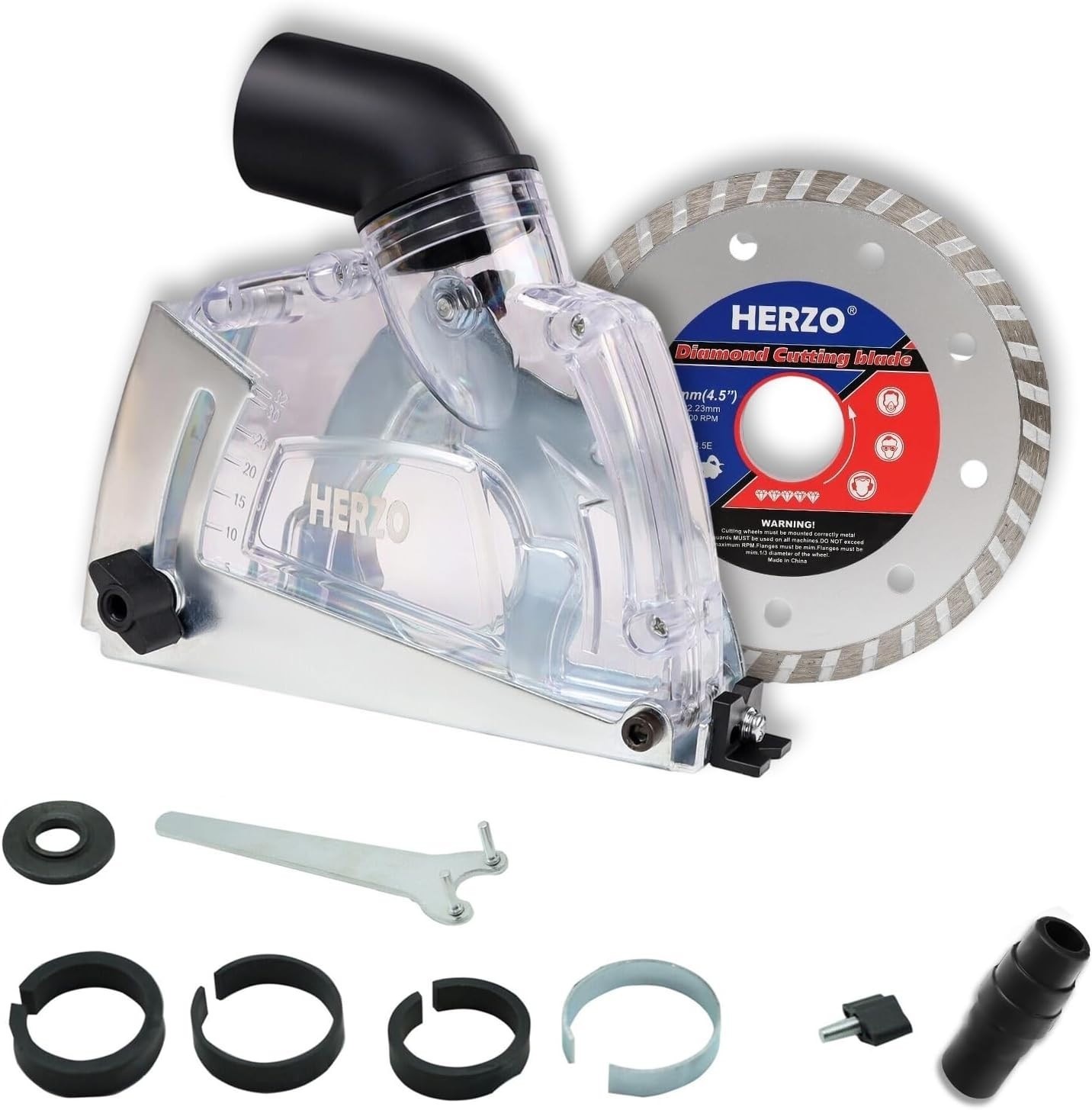 Cutting Dust Shroud for 4-1/2″ & 5″ Angle Grinders – Health & Safety