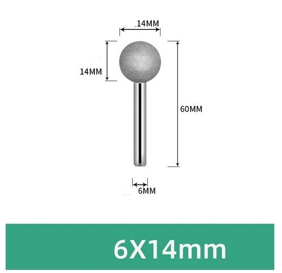 4mm~18mm Diamond Burr Grinding Head Drill 3/6mm Shank Carbide Rotary Tools File