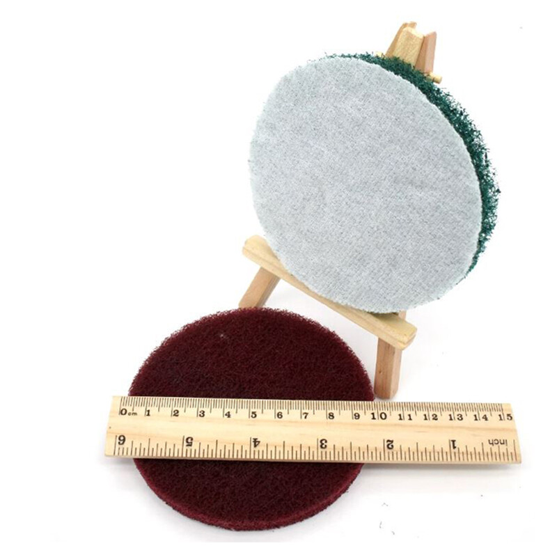 4″ 100mm Hook & Loop Scouring Pad Flocking Sanding Discs 240-3000 Grit Polishing