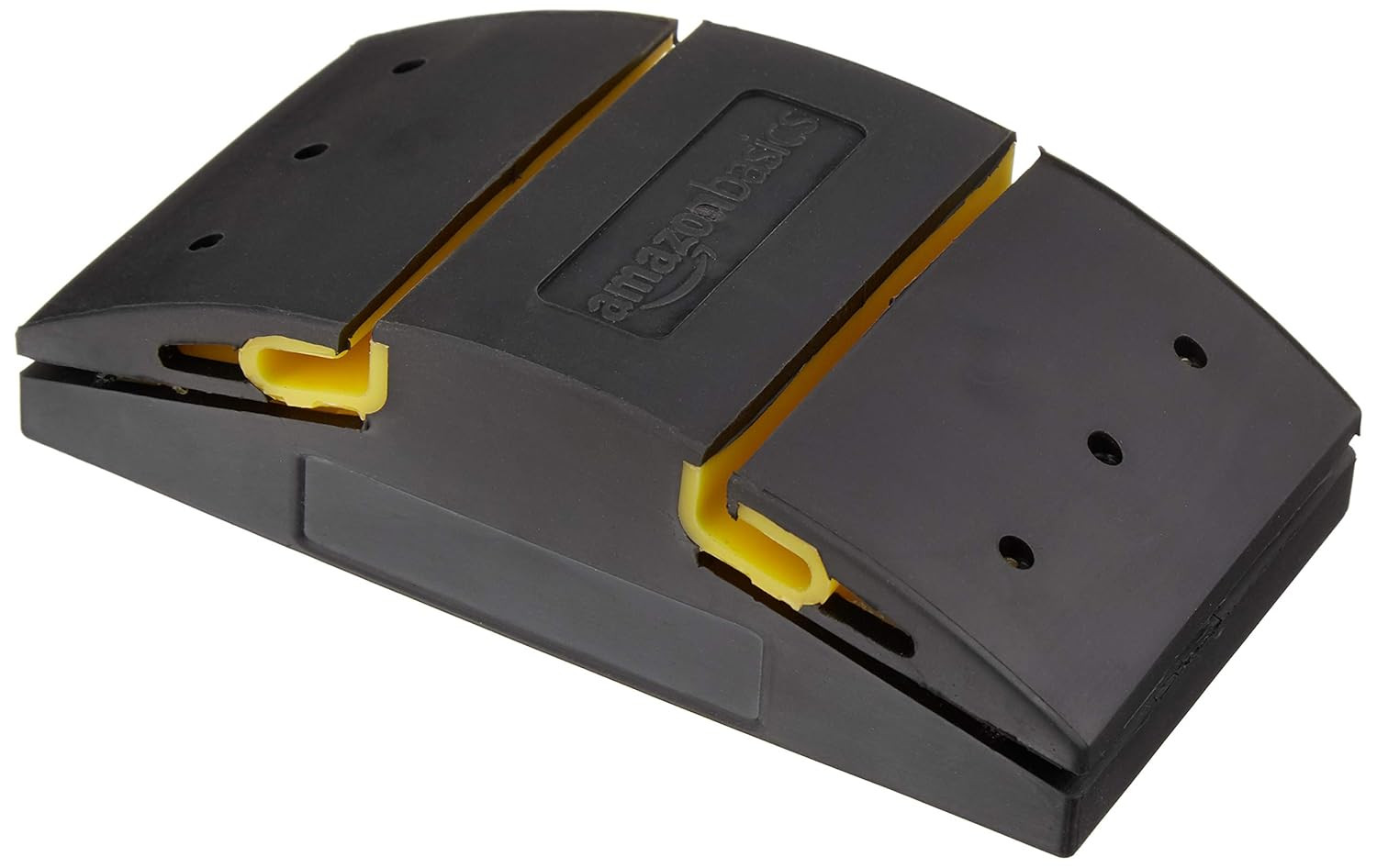 5.1″ Rubber Sanding Block for Wet or Dry Sanding, Easy to Use, Black/Yellow