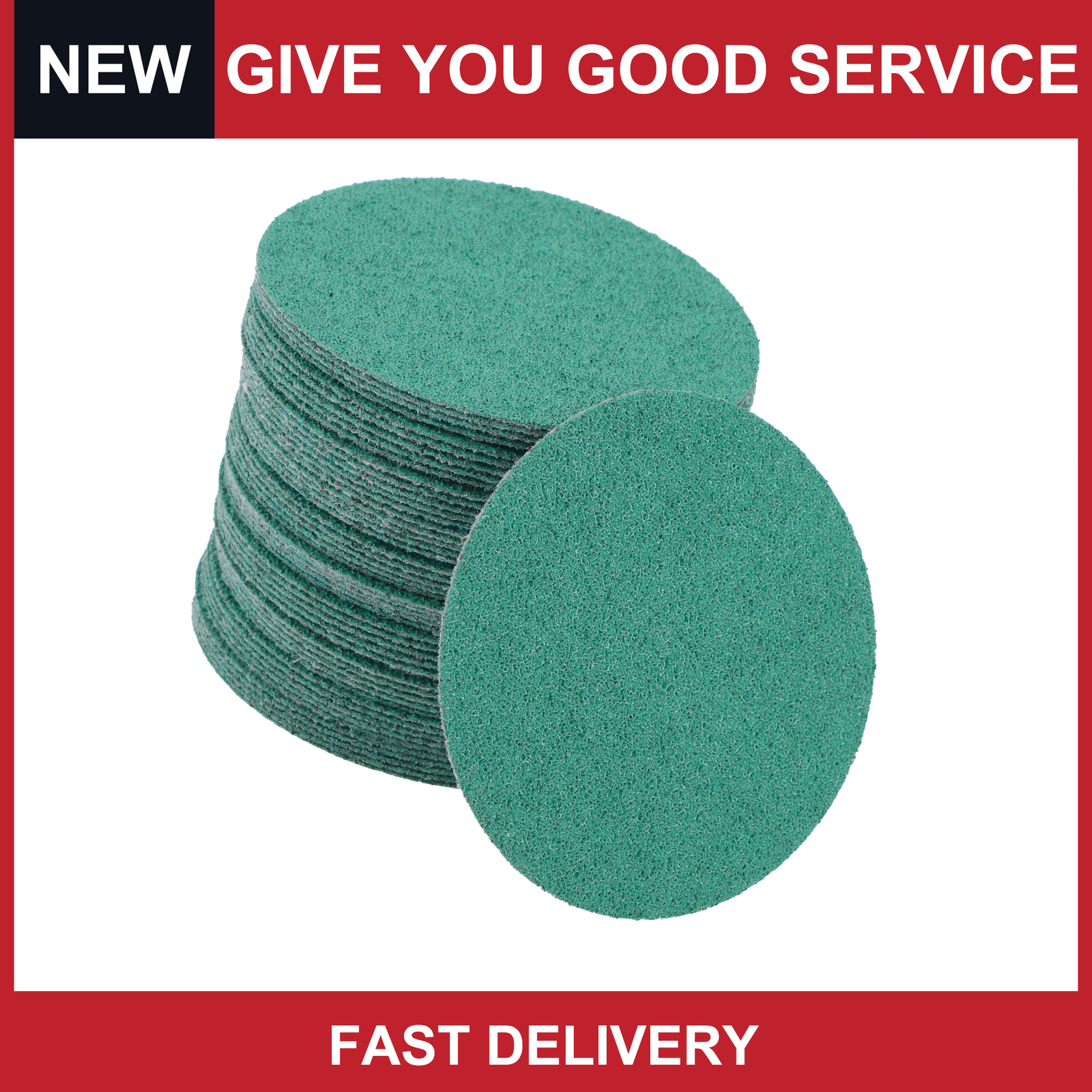 Universal Sanding Discs 3 inch 60 Grit Round Hook and Loop Sandpaper Pack of 50