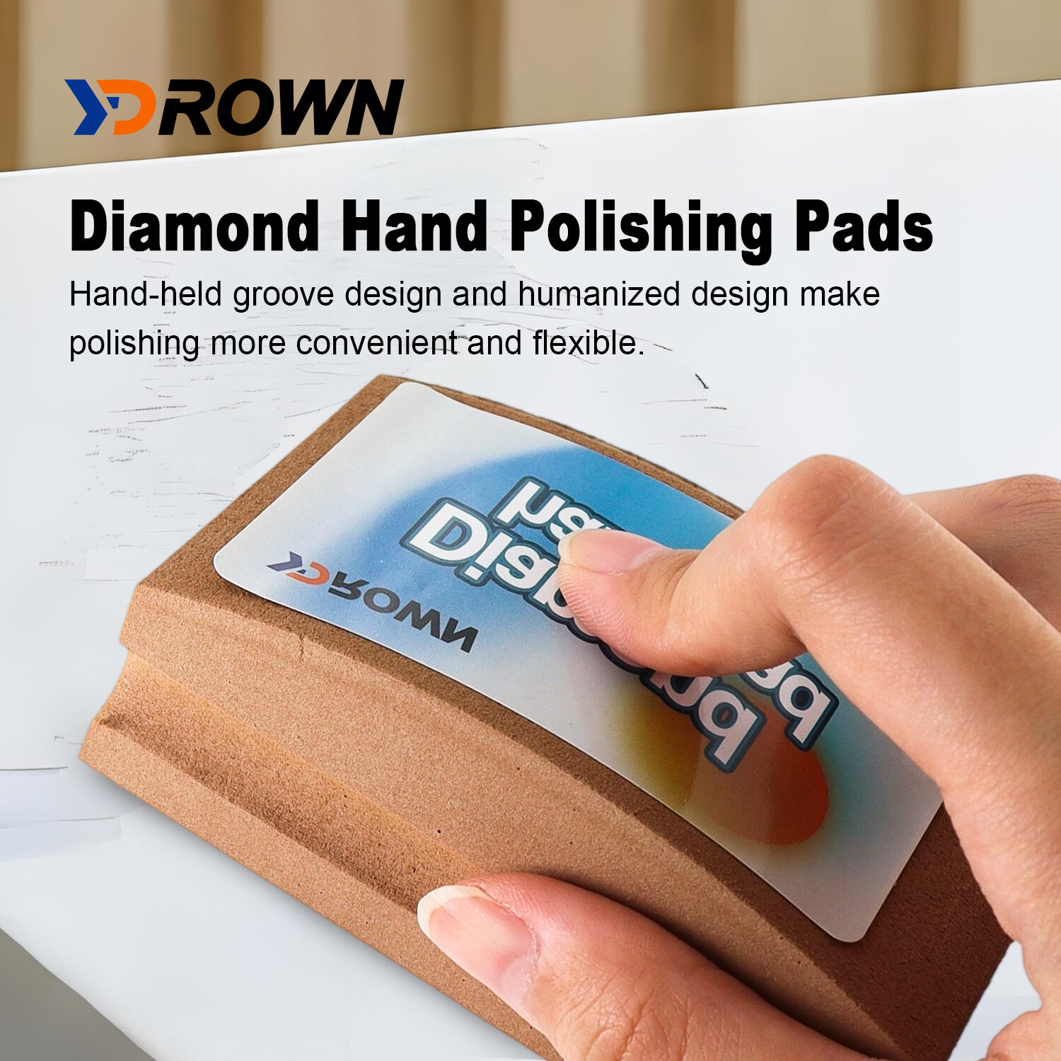 Resin Diamond Hand Polishing Pads for Stone Glass Ceramic Marble Granite Fine