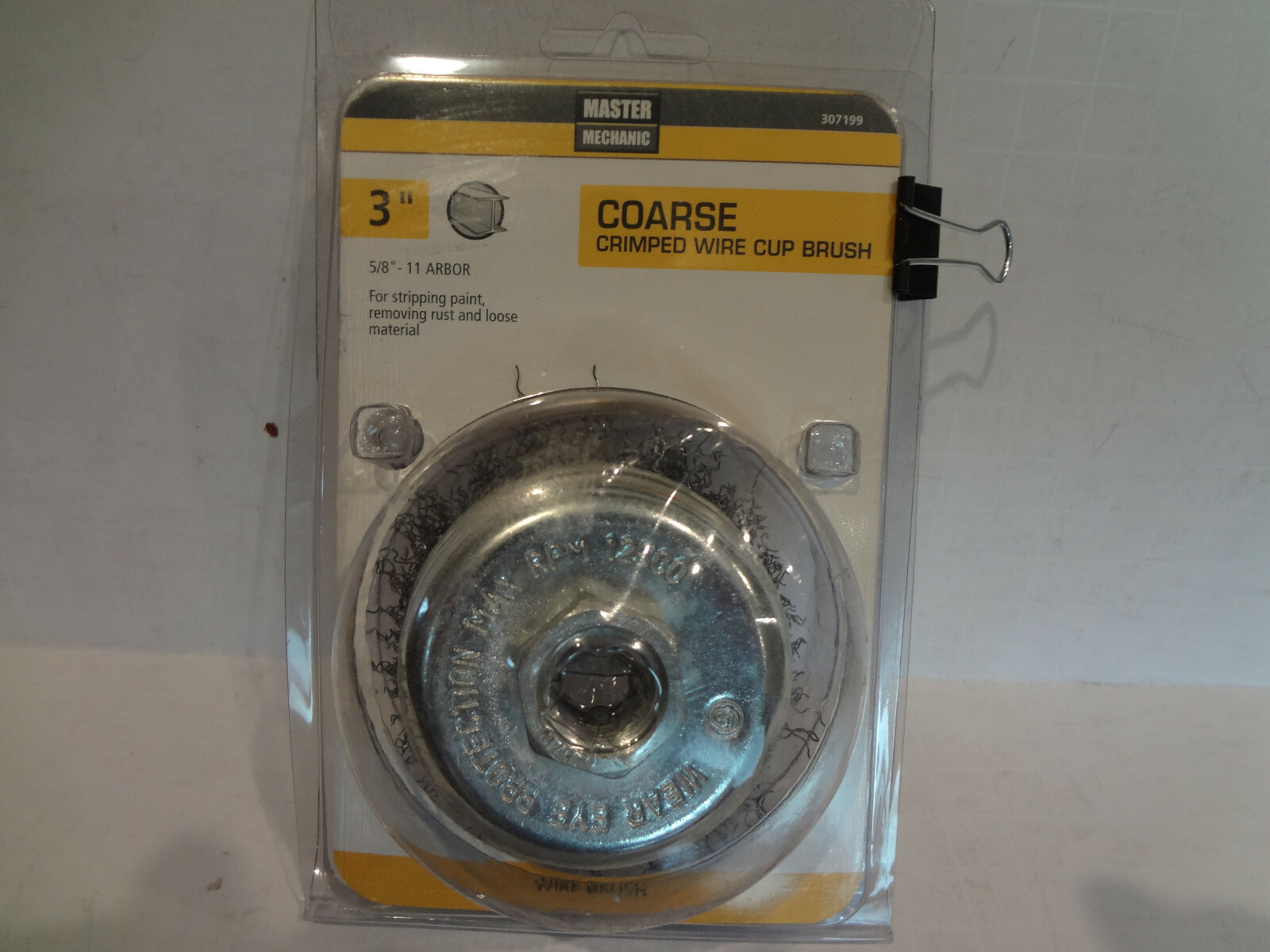 Master Mechanic 3″ COARSE Crimped Wire Cup Brush #307199