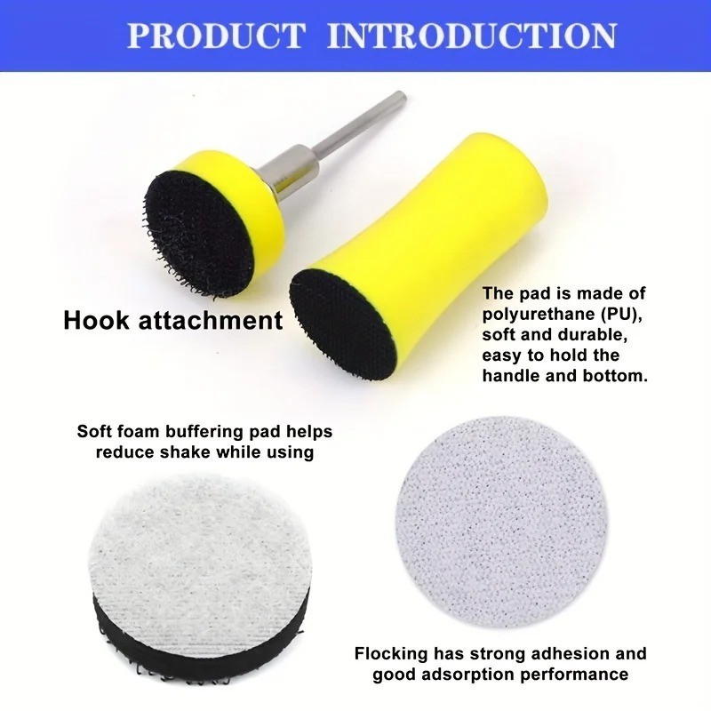 191Pcs 1 inch Sanding Discs 60-10000 Grit for Drill Wet Dry Hook Loop Sandpaper