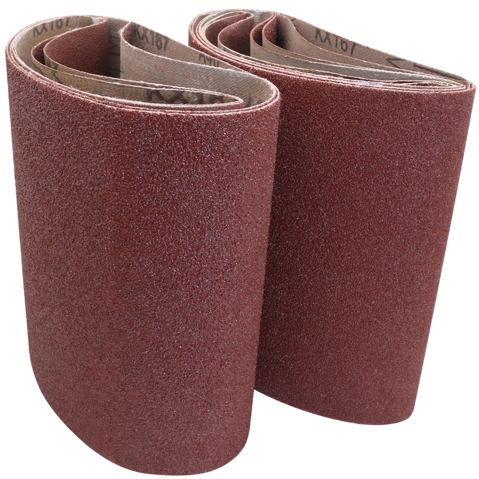 10 Pack 8 x 19 Inch Sanding Belts, 2 Each of 40/60/80/100/120 Grits Aluminum …