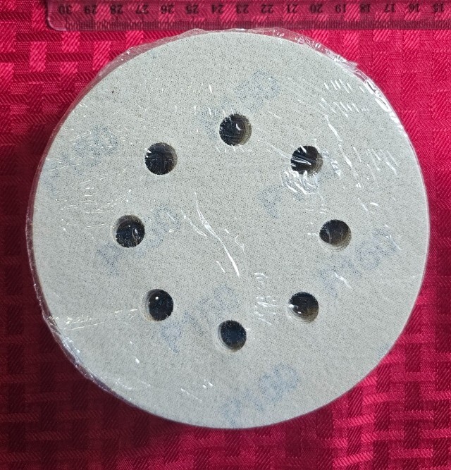 LOT OF 2**TOOLANT GOLD ALUMINUM OXIDE C-LATEX HOOK AND LOOP DISCS 150 GRIT