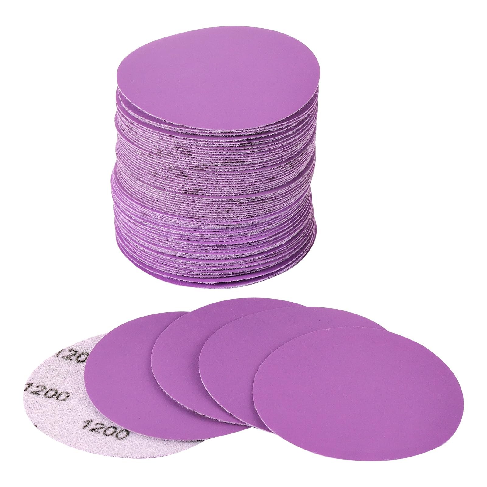 40 Pcs 3 Inch Sanding Discs Wet and Dry Hook and Loop Sandpaper Discs for Wood