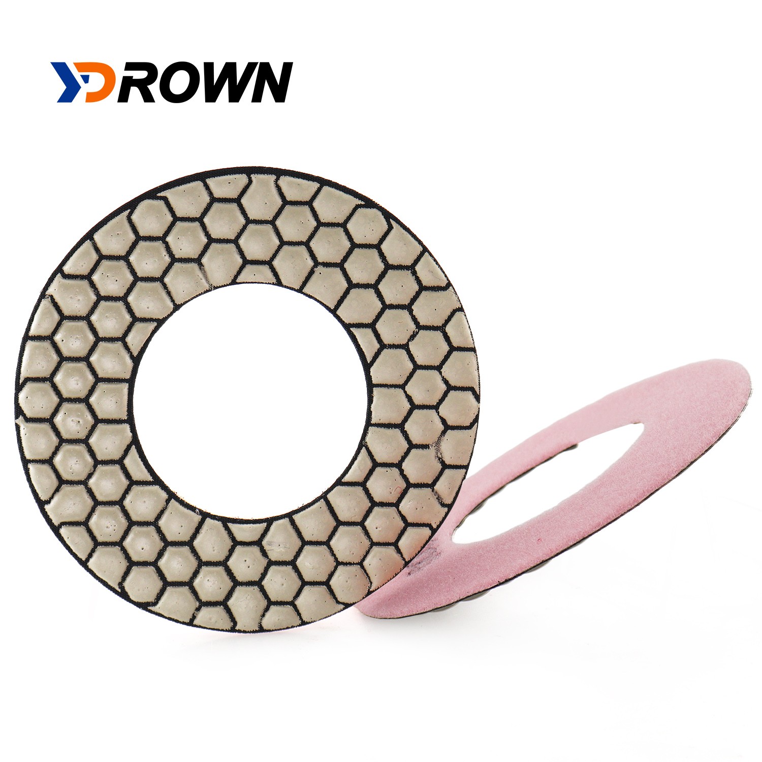 5″ 2PCS Diamond Polishing Pad 2mm Thickness Sanding Disc Dry Use Polisher Tool