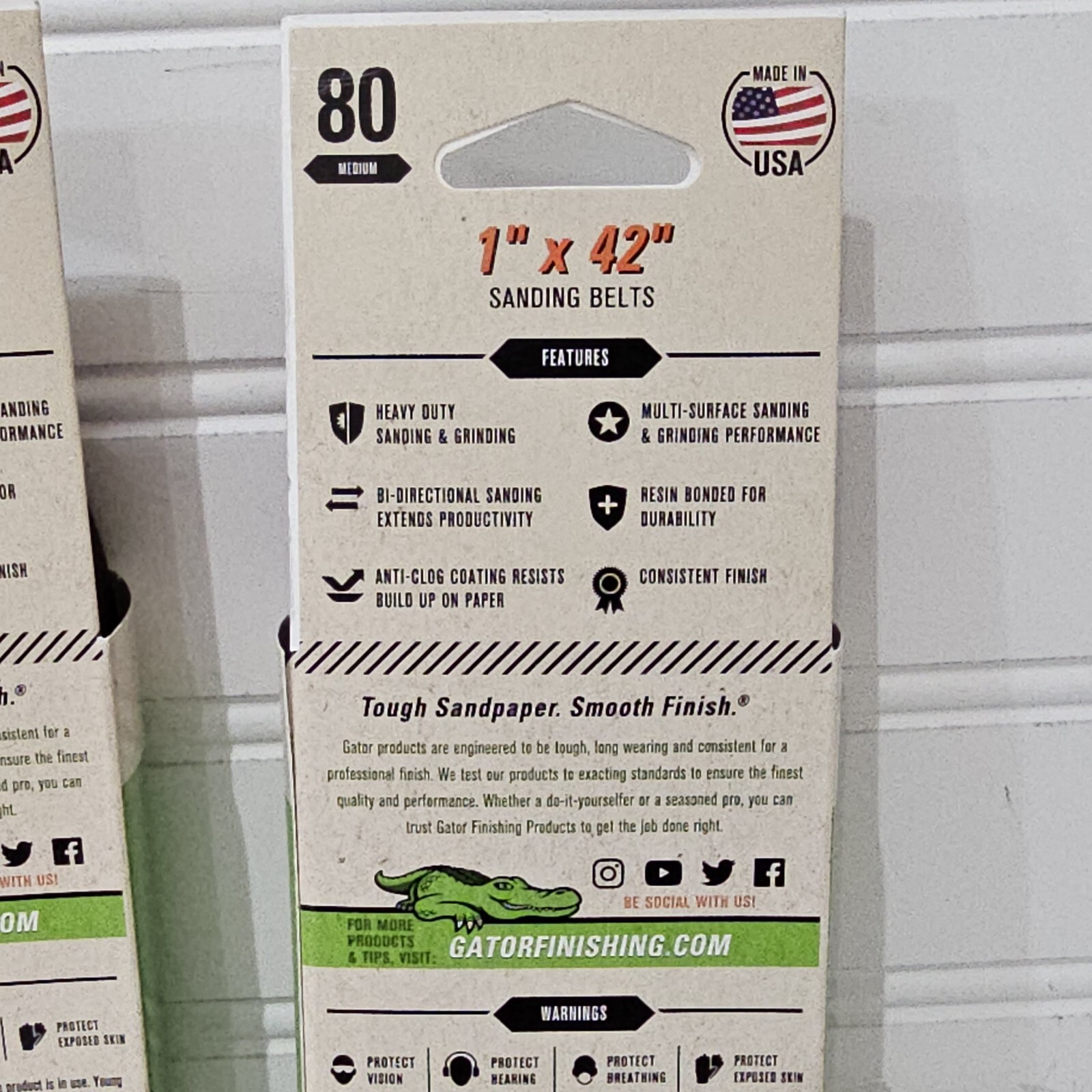 Lot 2x GATORPOWER 1” X 42” SANDING BELTS 3 PK NEW IN PACKAGE Total Of 6 Belts
