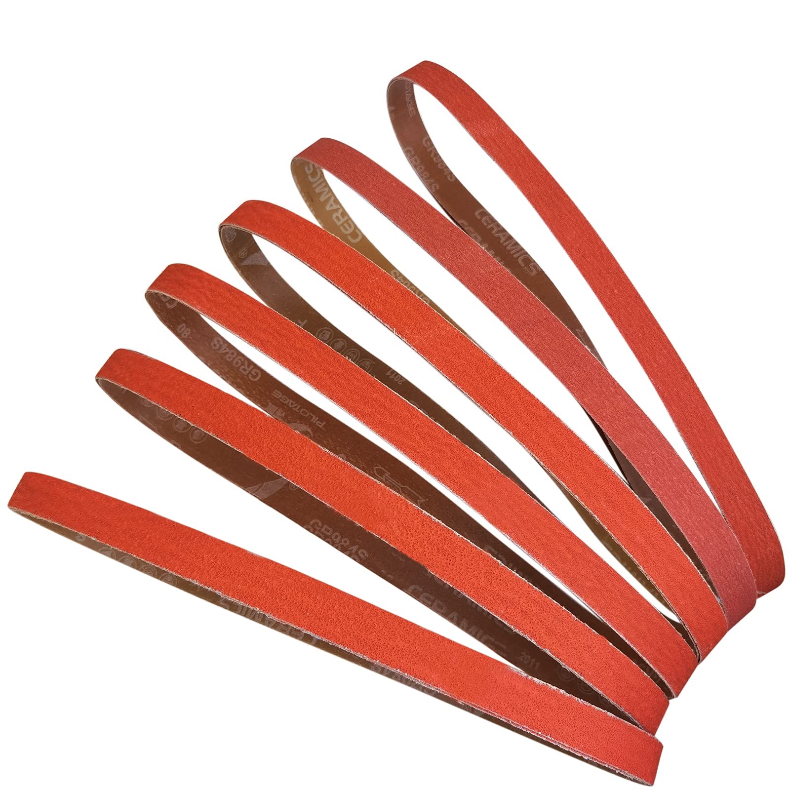 12Pk 1×42 Inch Metal Grinding Ceramic Sanding Belts Kit Sharpening Sander Belts