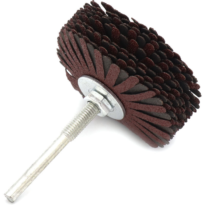 80mm Abrasive Cloth Flap Wheel Sanding Disc With 6mm Shank Diameter 80-400 Grit