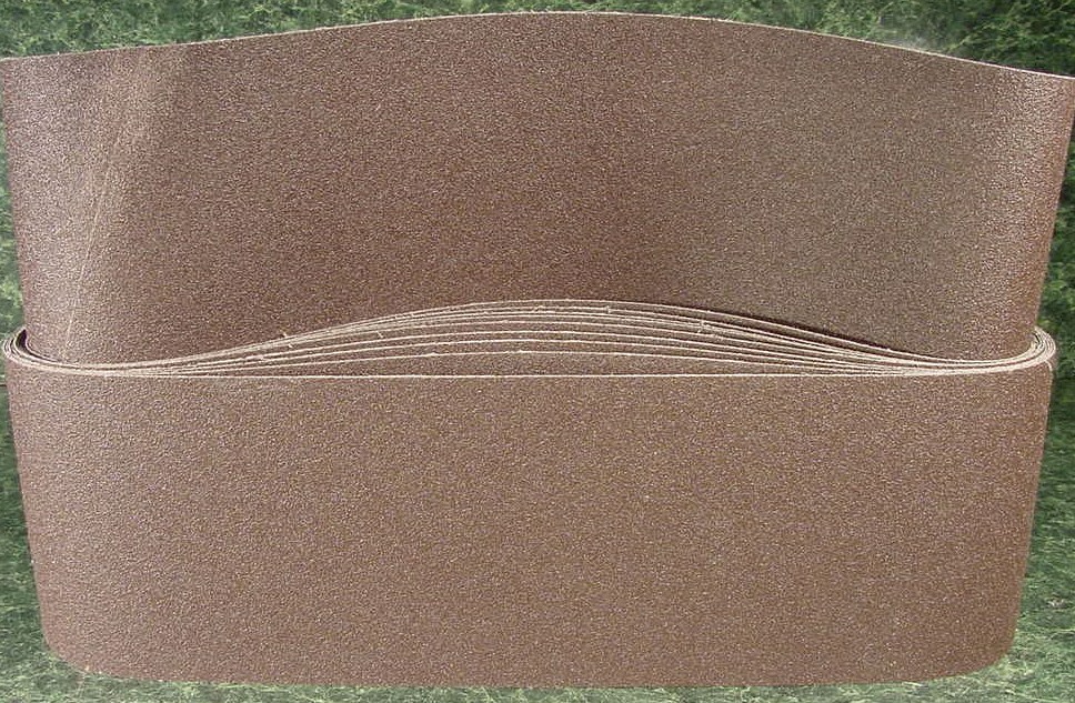 10pc 6 ” X 80″ 80 GRIT SANDING BELT Butt Joint sand paper Made in USA cloth back