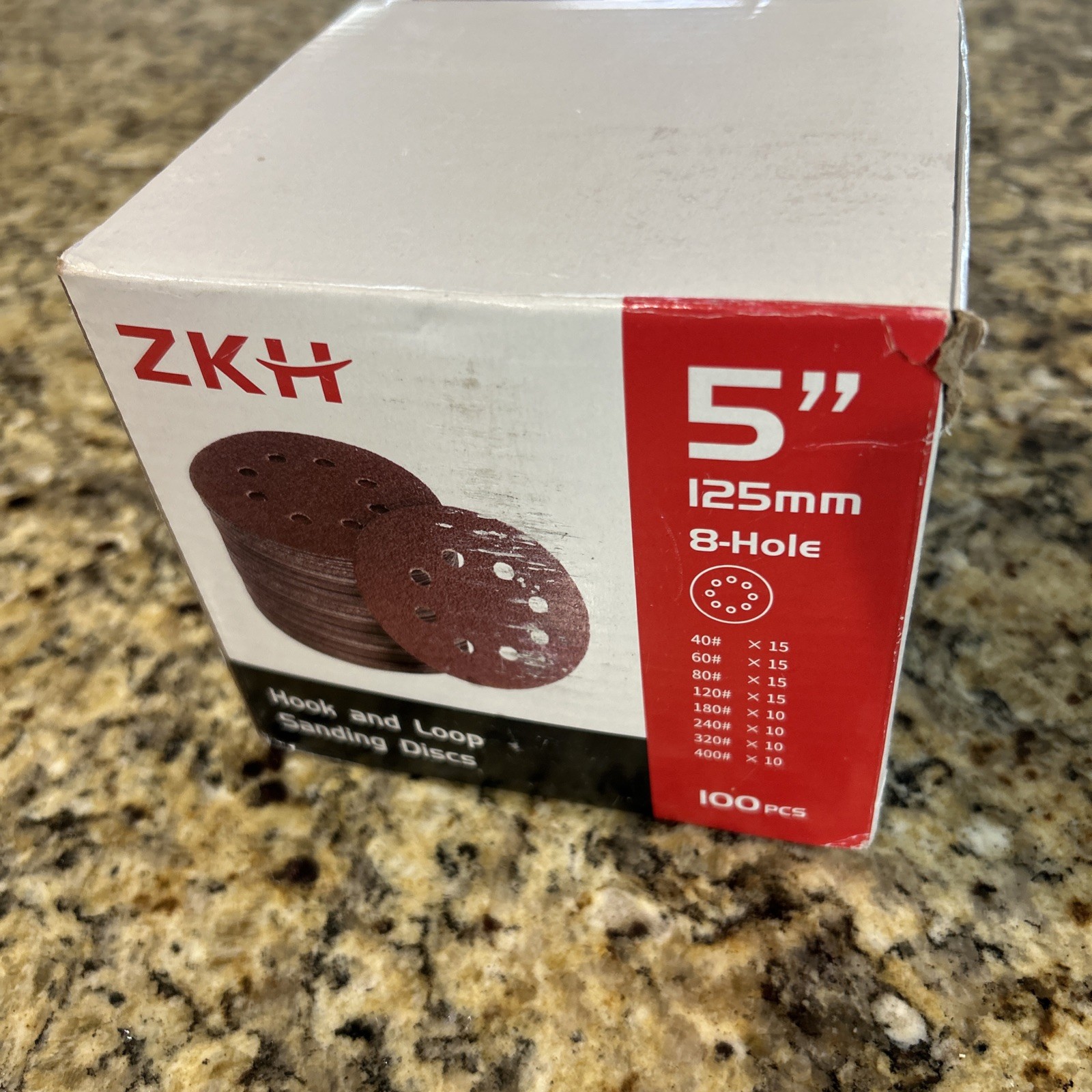 ZKH 5″125mm 8’hole Hook And Sanding Discs