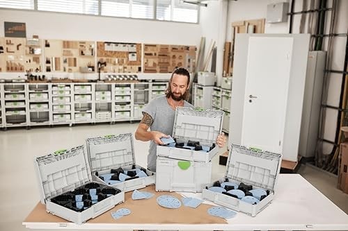 Festool Granat 3-1/2in 90mm Delta 93mm Abrasive Systainer Set
