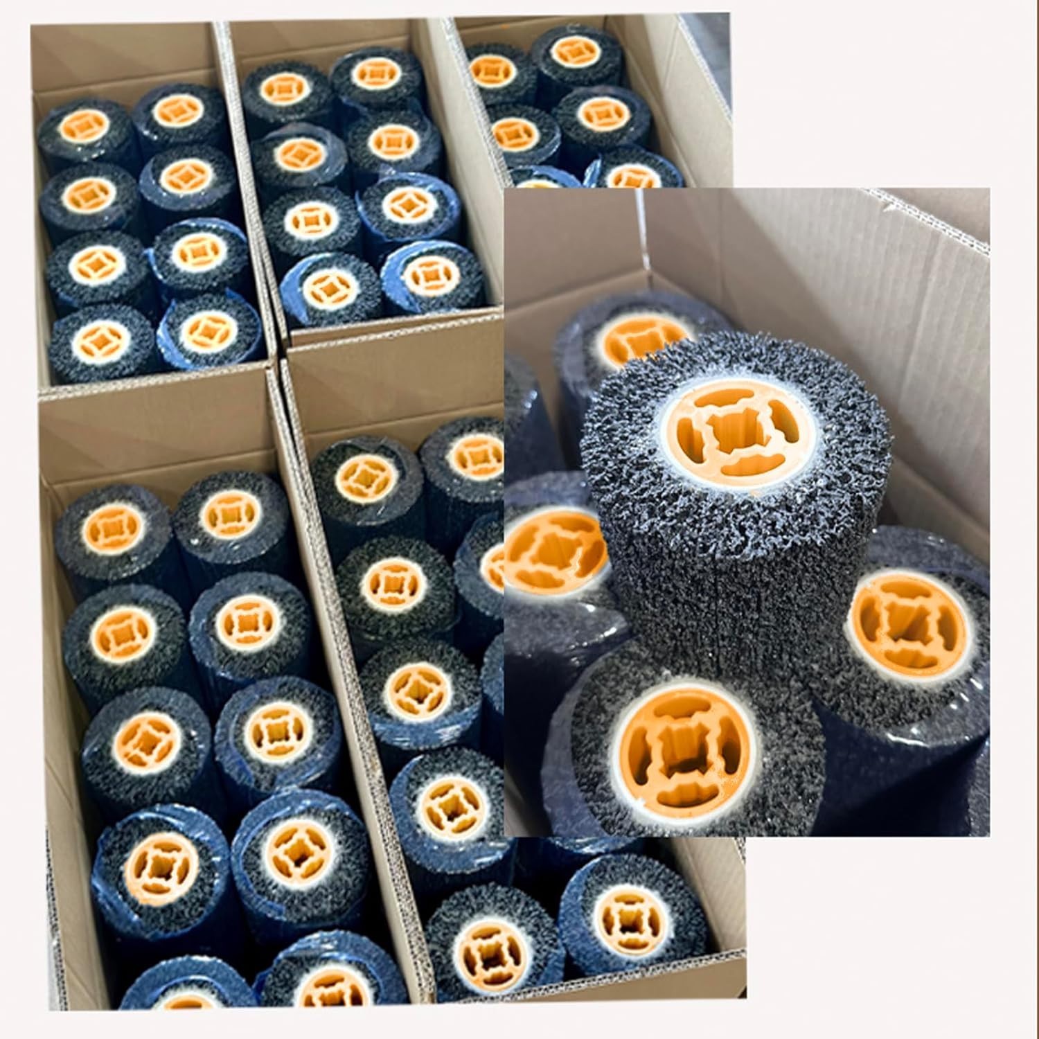 Surface Conditioning Drum Abrasive Wheel 40 Grit Burnishing Tool for Metal