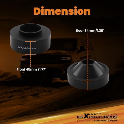 maXpeedingrods 2” Front & 1” Rear Lift Leveling Kit for Jeep Wrangler JK 2007