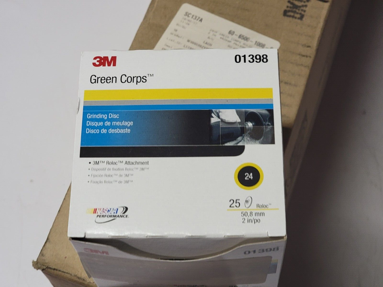 3M 01398 Green Corps Roloc Grinding Discs 2″ 24YF, 25 discs per box FREE SHIP