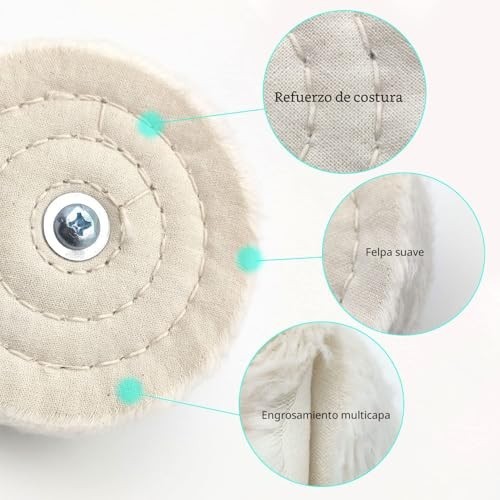 6 pcs Buffing Wheel for Drill,Buffing Pad Polishing Wheel Kits,Wheel Shaped P…