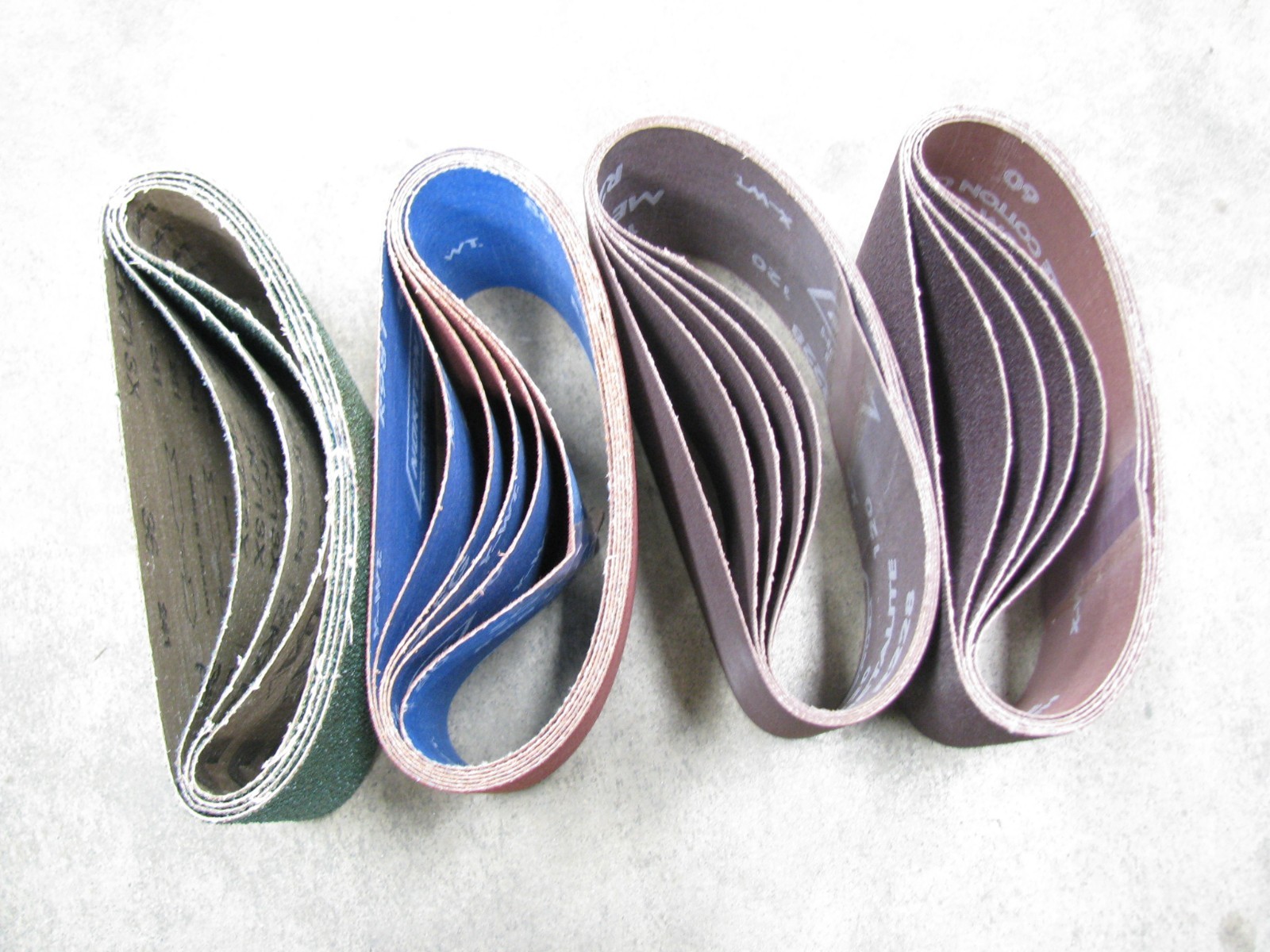 20 Pack 3-1/2 x 16 Inch Abrasive Sanding Belts Kit – 36 60 80 120 Grit