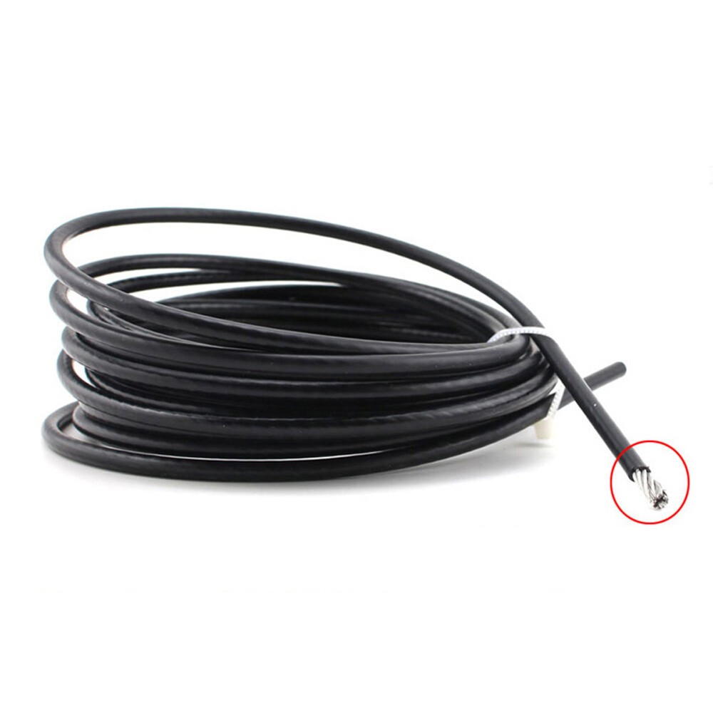 PVC Black Coated Stainless Steel Wire Rope Cable Rigging 1mm 2mm 3mm 4mm 5mm 6mm