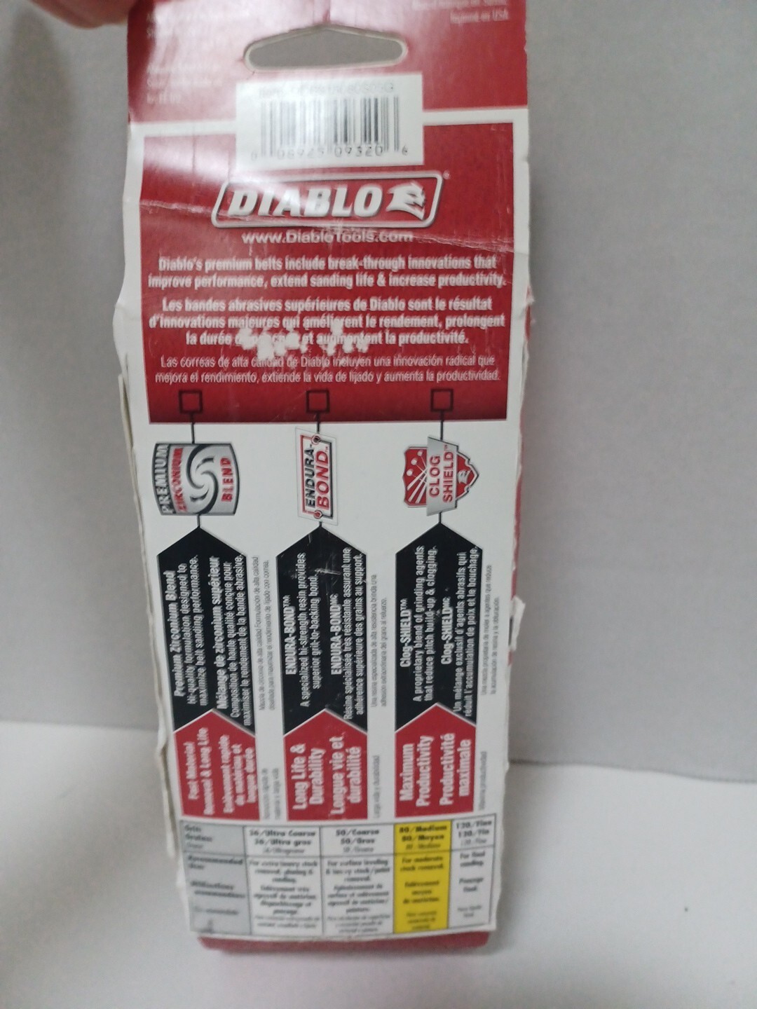 Diablo 5Pk 3X18 80G Sand Belt
