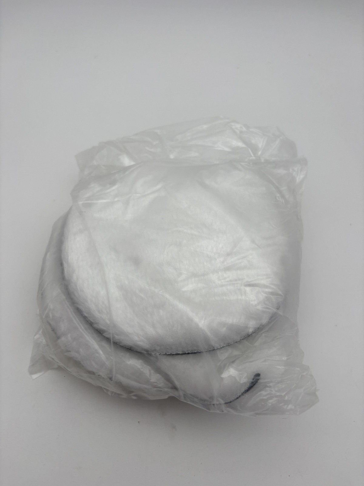 QWORK 6 Inch Wool Buffing Pad M14 Drill Adapter Polishing Kit White W/ Backing