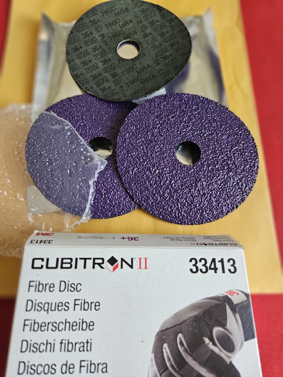 3M Cubitron II Abrasive Fibre Disc 33413 ( 7/8 in × 5 In ) 36+ *** PLEASE READ*