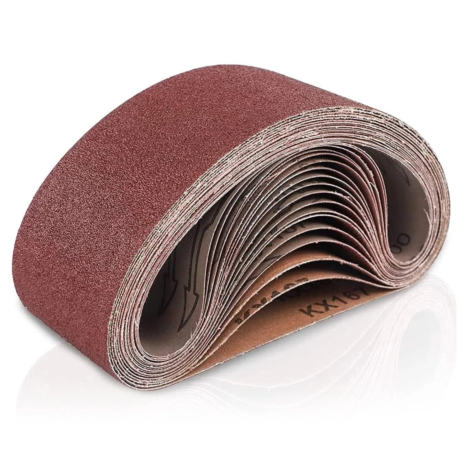 15 Pack 3″x21″ Aluminum Oxide Belt Sander Paper for Woodworking Metal Polishing