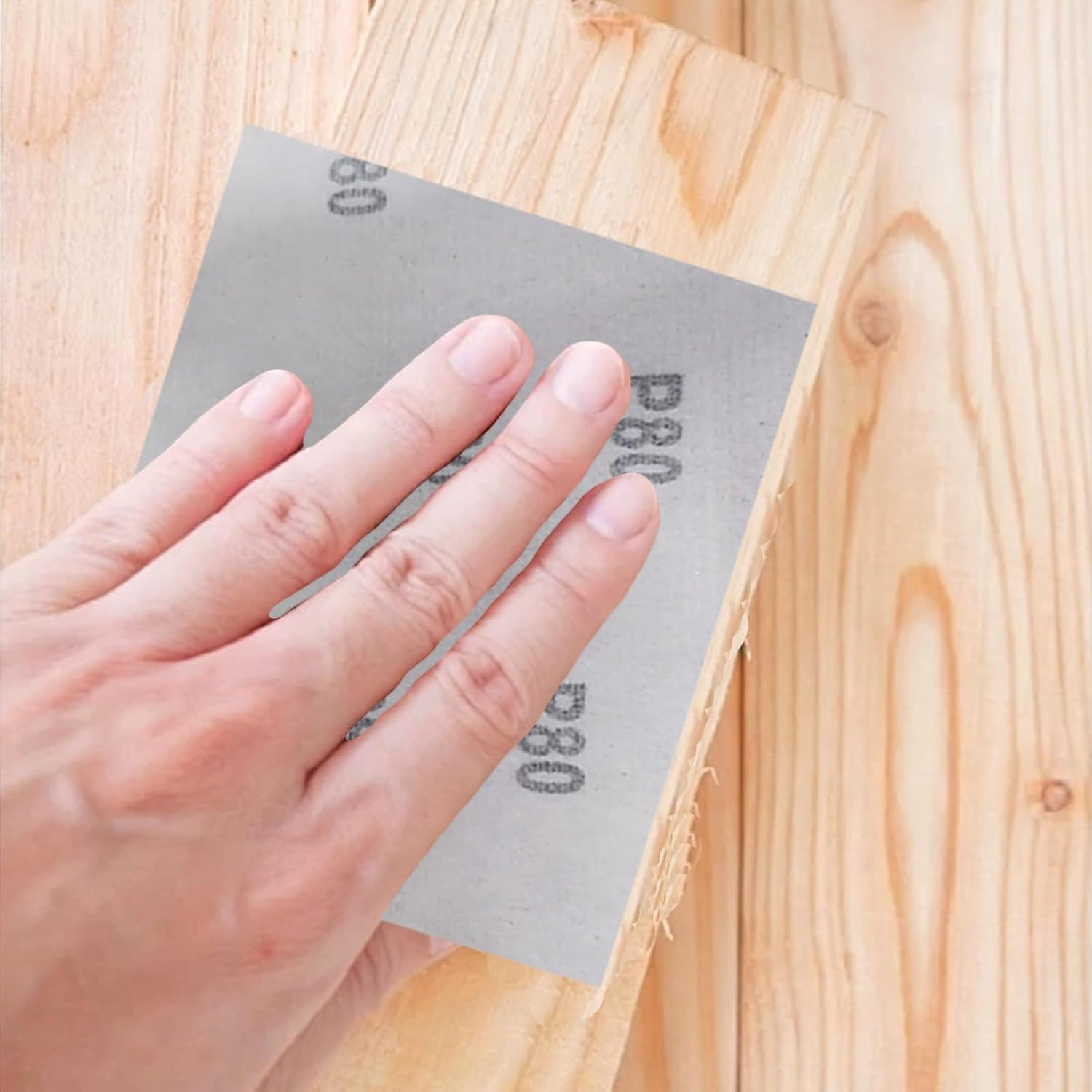 50 Pcs 1/4 Sheet Sandpaper for Palm Sander, 5.5″ X 4.5″ Premium Sand Paper 80/12