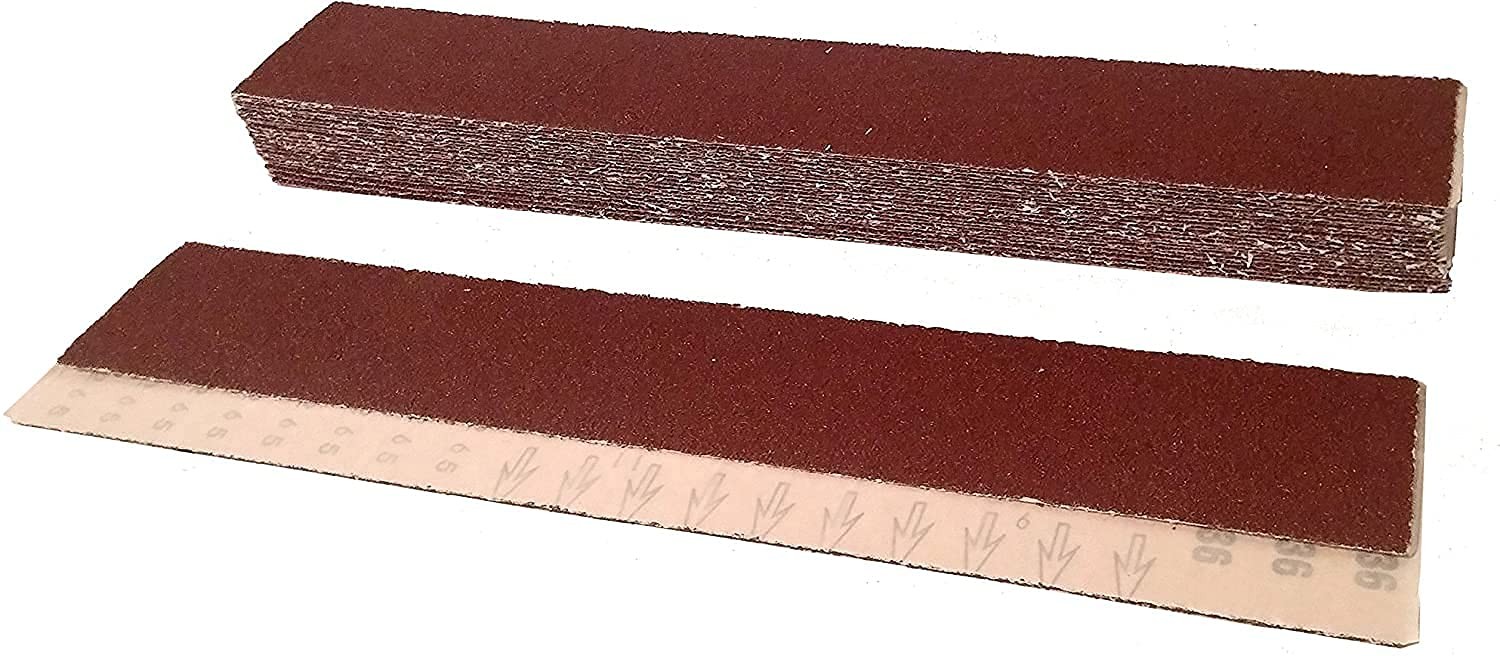 Aluminum Oxide Longboard Sanding Sheets 2-3/4 x 17-1/2 Inch – Clip On Heavy Duty