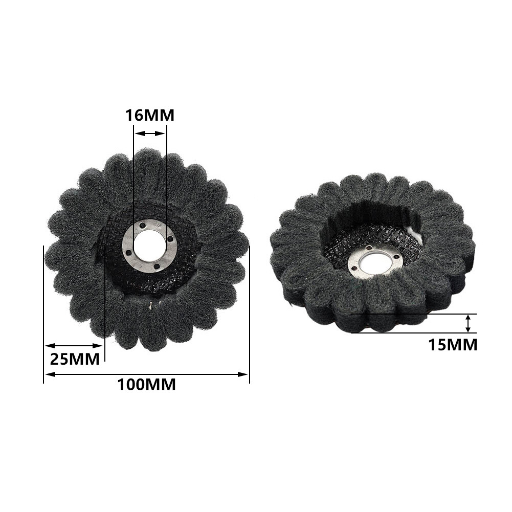 2-10 pcs Nylon Fiber Flap Polishing Buffing Disc Wheel 100mm for Angle Grinder