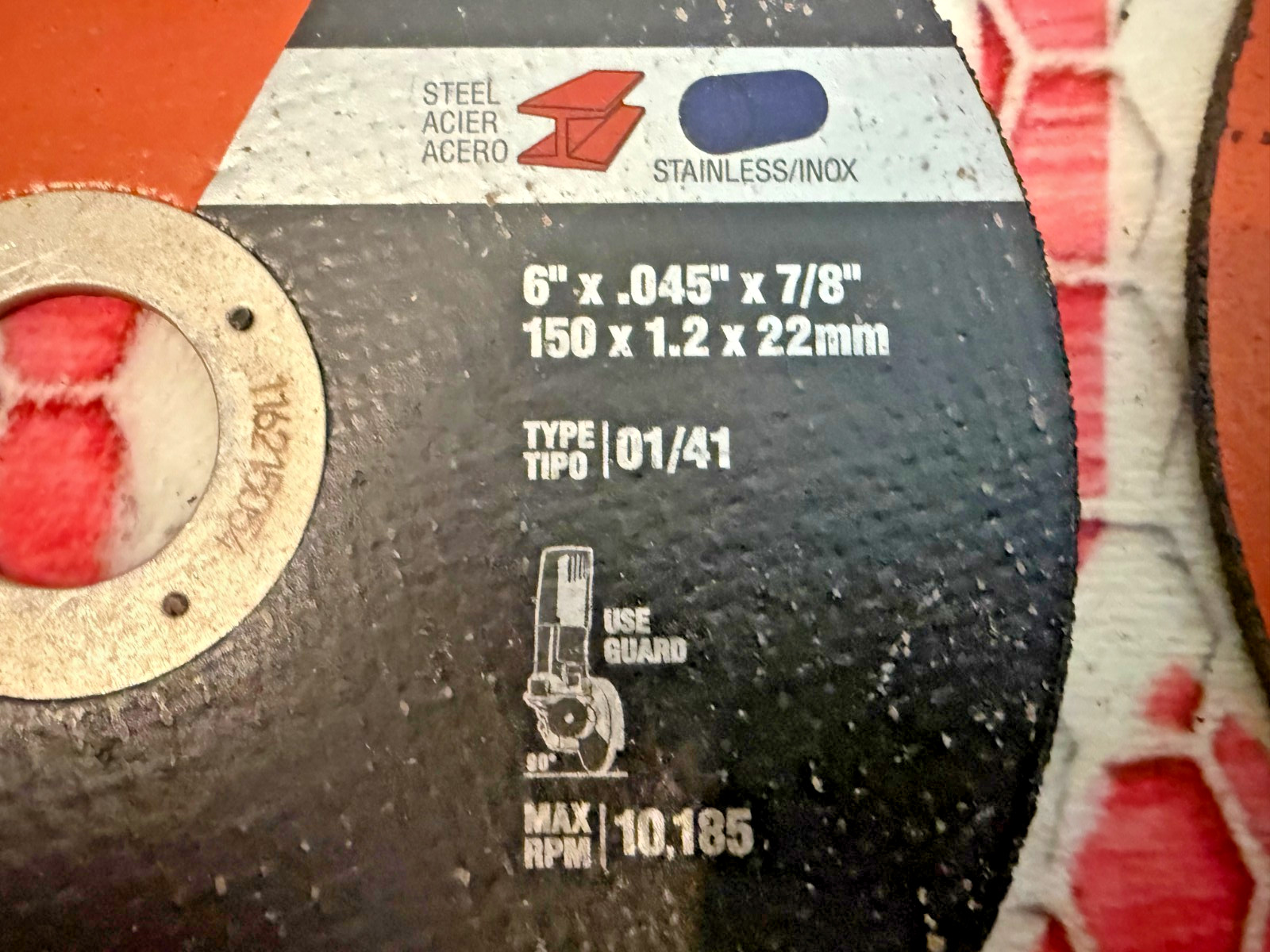 Norton Clipper 6 in. D X 7/8 in. Aluminum Oxide Classic Cut-Off Wheel lot 3