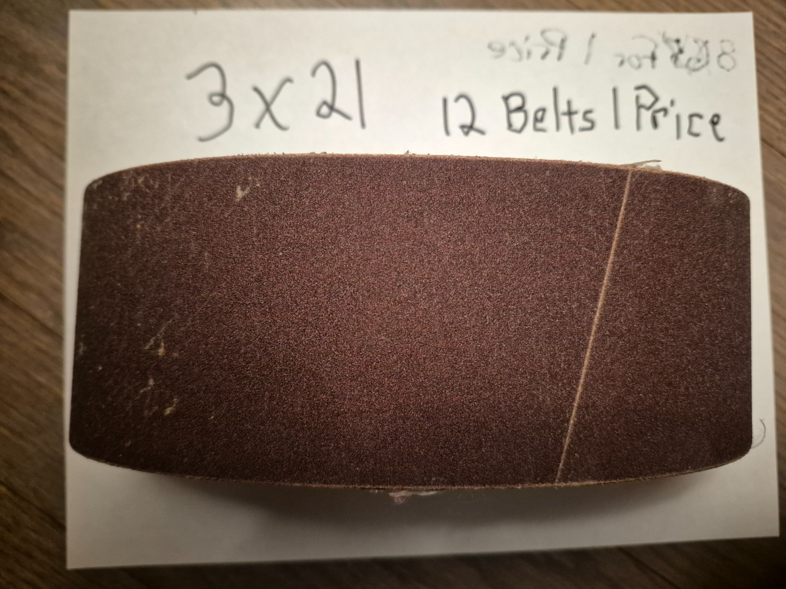 NEW GSK51 3″ X 21″ 120 GRIT POWER SANDER SANDING BELT 12 Belts for one Price