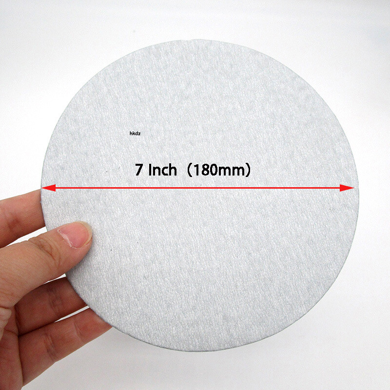 7 Inch 180mm Dry Sanding Discs Hook&Loop Sandpaper Sander Pad Sheet 60-1000 Grit