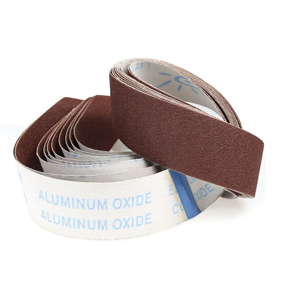 10Pcs 50/100*915mm Flexible Abrasive Sanding Belt Woodworking Polishing P60-P800