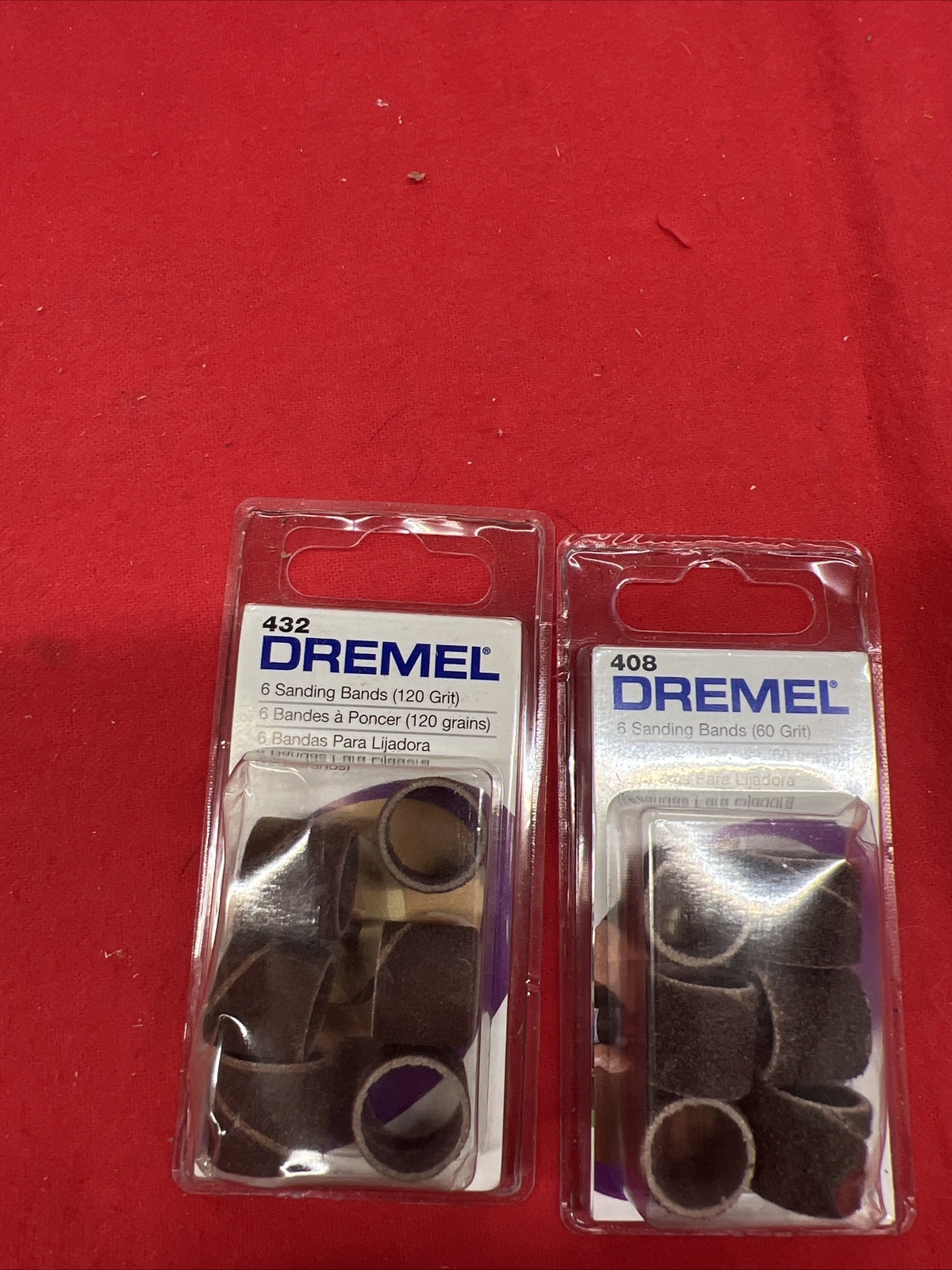 NEW Dremel 408 432 Sanding Drum 60 grit 1/2″ Rotary Tool Band Sleeve