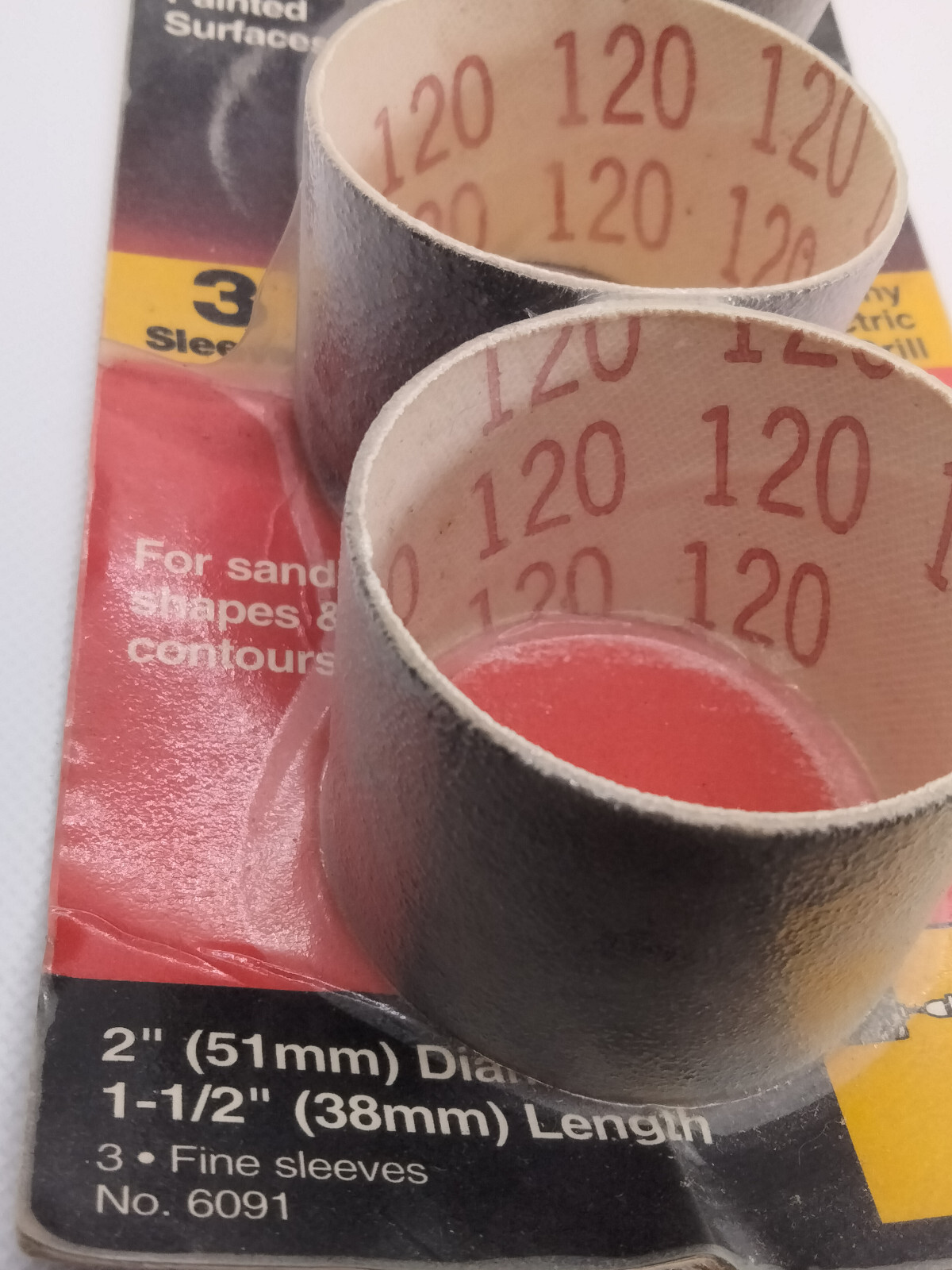Gator Grit Drum Sander Refill For Electric Drill – Fine 120 Grit – 2″ by 1 1/2″