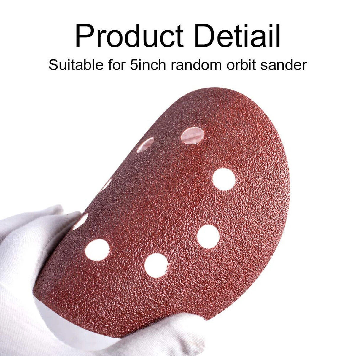 5inch Sanding Discs 40-1000 Grit Hook Loop 8-Hole Orbital Sander Paper Sandpaper