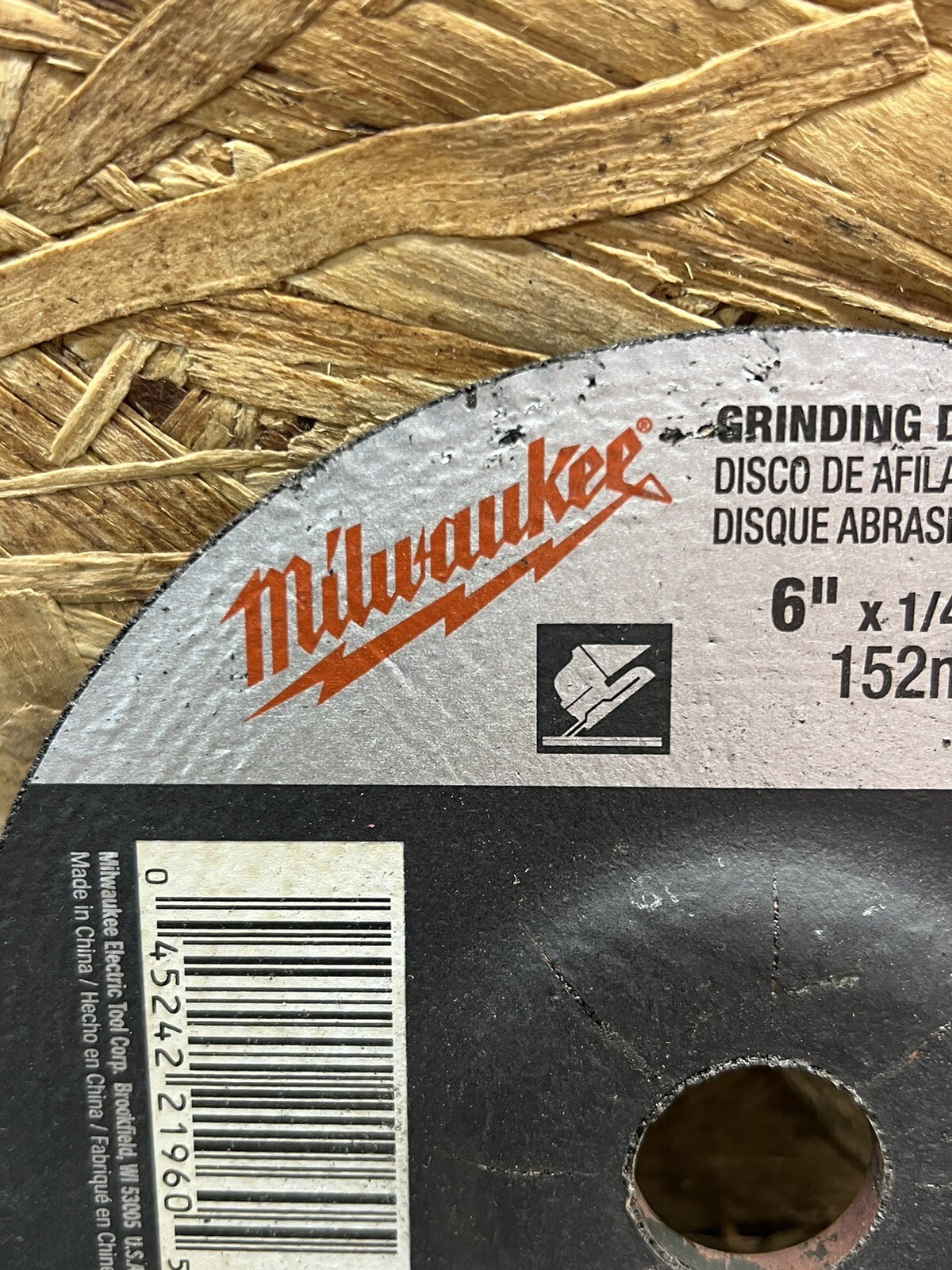 Milwaukee 49-94-6340 6 x 1/4 x 7/8 Grinding Wheel Type 27
