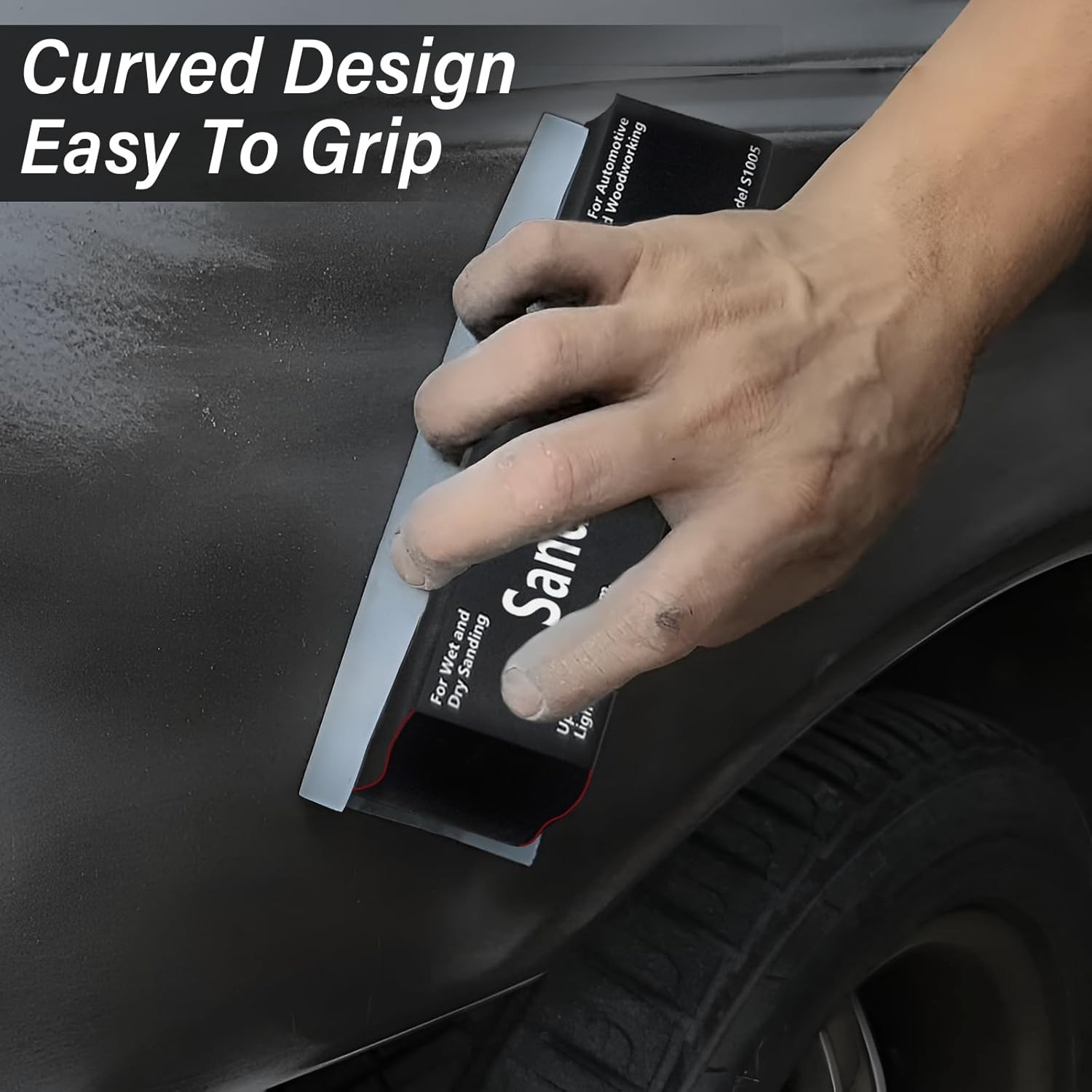 12x Sanding Block Kit Flexible EVA Wet Dry Sanding Blocks for Auto Body Woodwork