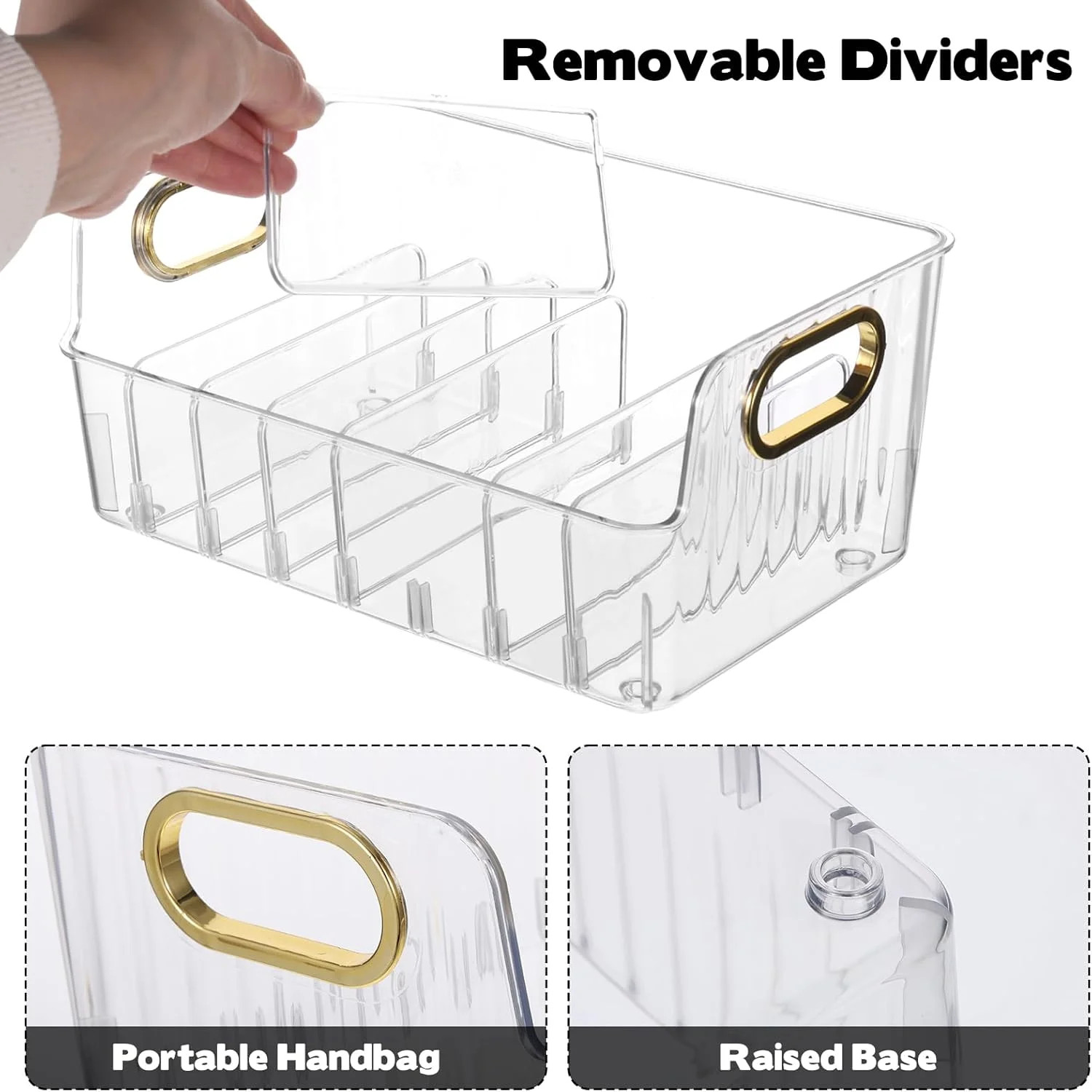 2 Sets 5 Inch Sanding Discs Storage Bins – 8 Slots for Classified Organization,