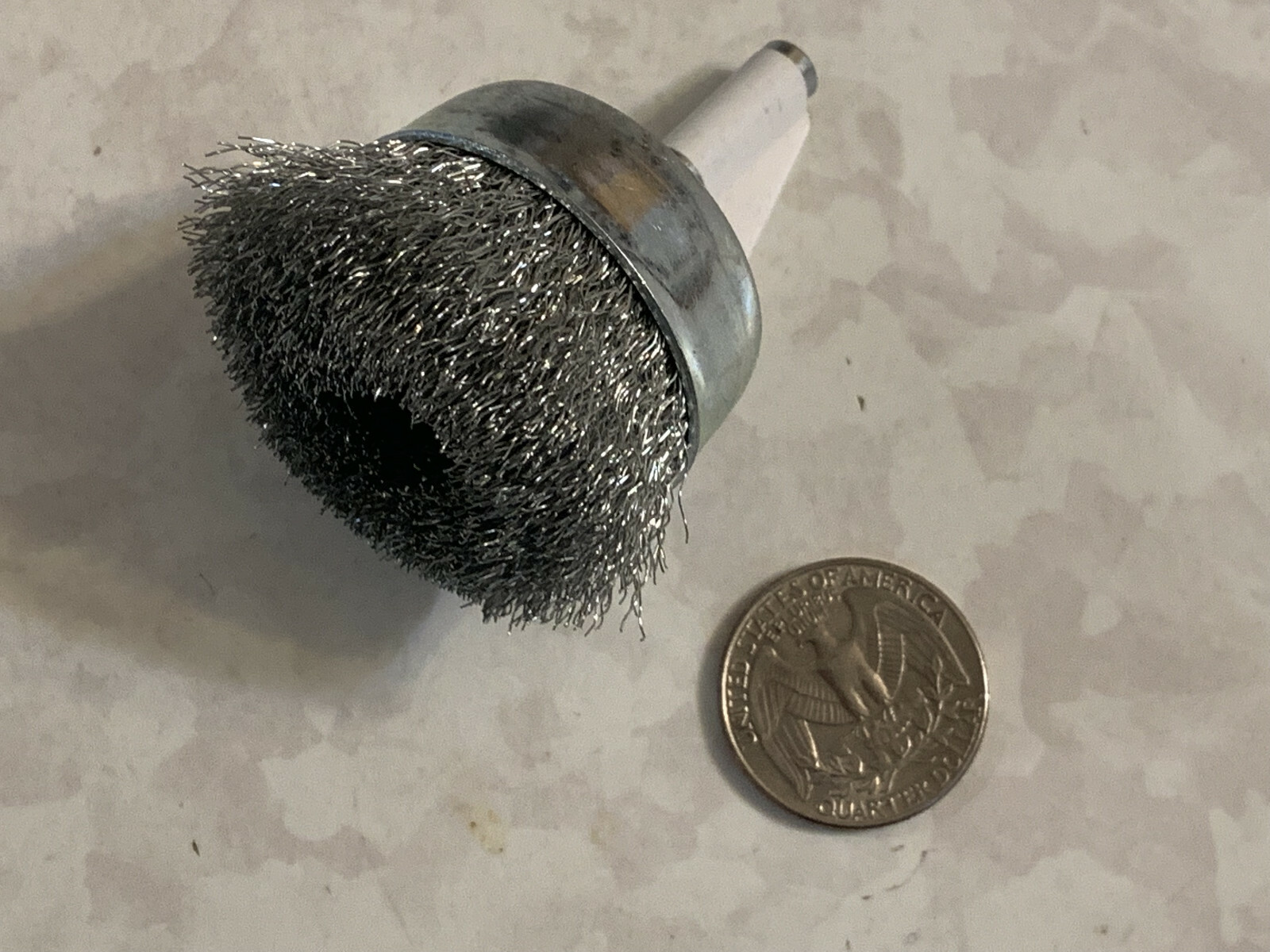 NEW Weiler Ace 61265 Wire 1-3/4″ Fine Cup End Brush 1/4” Stem use on Steel