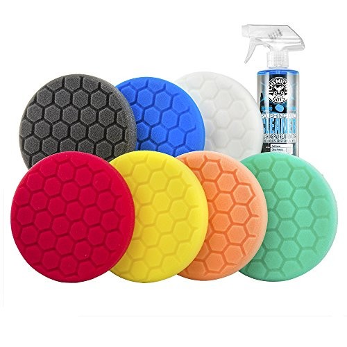 , Hex-Logic Buffing Pad Kit, 6.5 in, 8-Piece Polishing Set | Cutting, 6.5 Inch