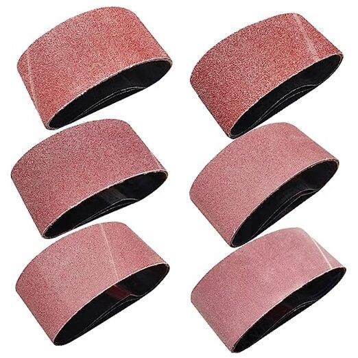 18 Pack 2-1/2 x 16 Inch Abrasive Sanding Belts Kit – 60 80 120 150 240 400