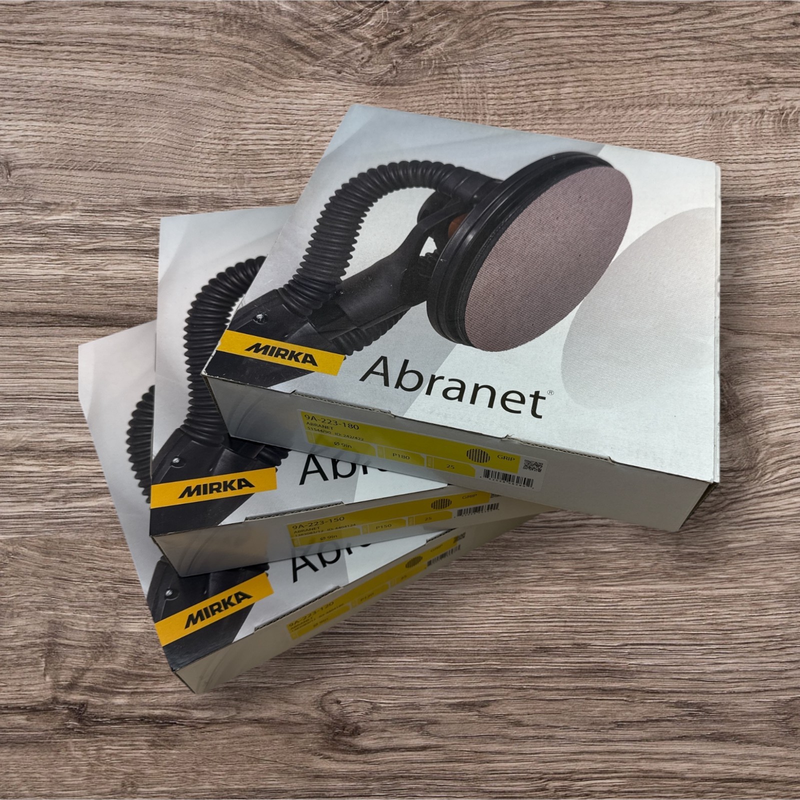 Mirka 9 inch Abranet sanding disc. (25 discs) Free Shipping!