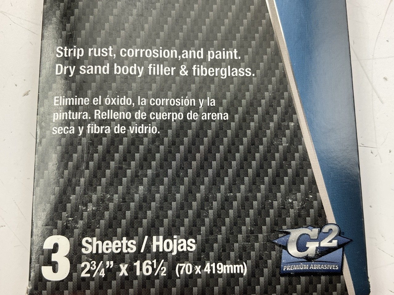 9 Sheets – Color CX8280 Stick-On File Sandpaper Sheets 40 Grit 2-3/4″x16-1/2″