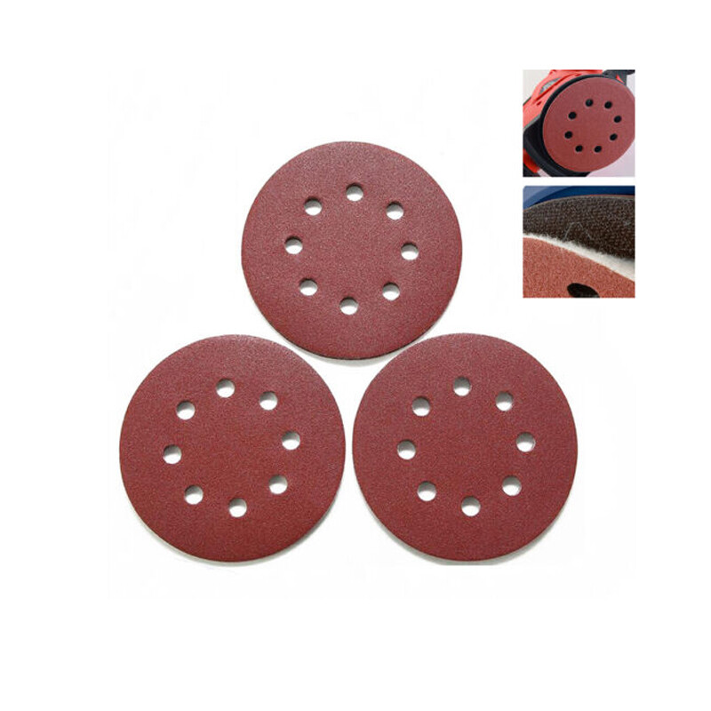 9″ 225mm 8 Hole Sanding Discs Hook & Loop Sandpaper Pads Orbital 40-2000 Grit