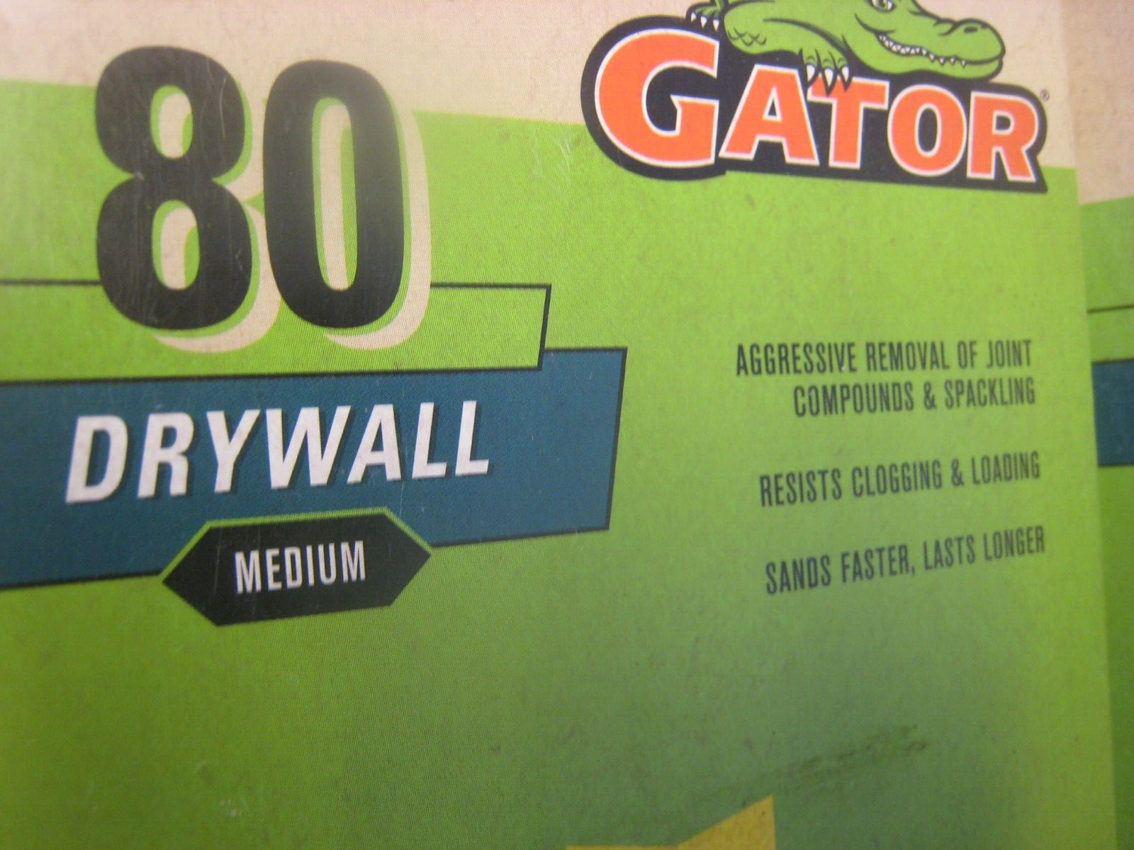 2 packs Gator Drywall Sandpaper 25 Sheets each 4.25″ W x 11.25″ L 80-Grit 50 tot